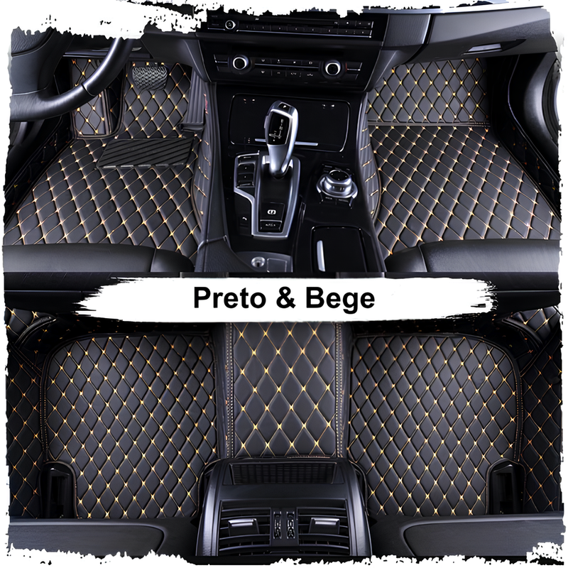 Kit de Tapetes Automotivos Sob Medida de Luxo - Conforto e Estilo Exclusivo para seu Carro