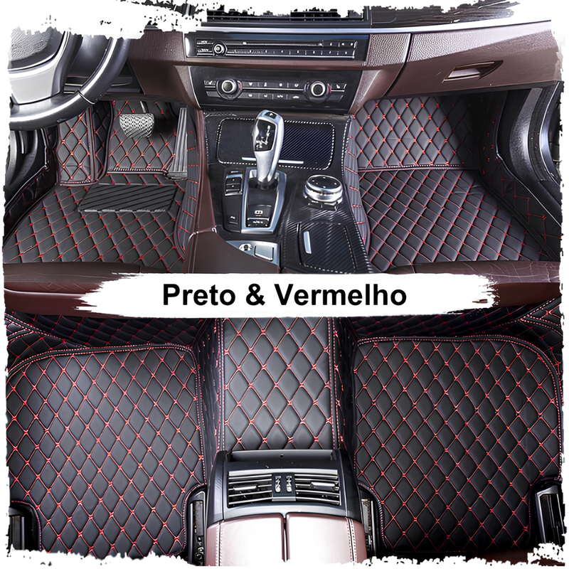 Kit de Tapetes Automotivos Sob Medida de Luxo - Conforto e Estilo Exclusivo para seu Carro