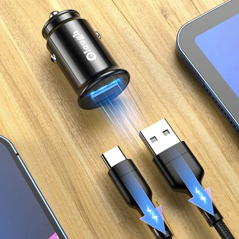 Carregador Veicular Ultra Rápido - Com 2 Portas USB